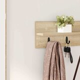  Vješalica za kapute na zidu Sonoma hrast 80 x 10,5 x 18 cm | shoptok.hr