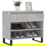 vidaXL Ormarić za cipele boja betona 70 x 36 x 60 cm konstruirano drvo | shoptok.hr