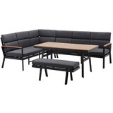 Bessagi Garden Lounge Garnitura Eleonora, Temno Siva, 4-Delni Set | Shoptok.si