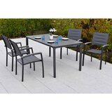 Gardenson VRTNA GARNITURA PISA aluminij barve grafita, siva Cene