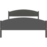 vidaXL posteljni okvir temno siv iz trdne borovine 160x200 cm | Shoptok.si