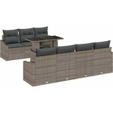  Sjedeća garnitura za vrt 8 kom. Siva poliratan 100 x 55 x 73 cm | shoptok.hr