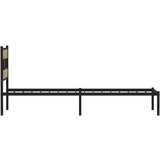  Metalni okvir kreveta bez madraca boja hrasta sonome 100x190 cm | shoptok.hr