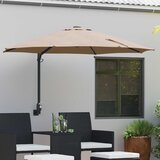  Vrtni suncobran 248 x 248 x 148 cm Poliester i čelik Sivo-smeđa Cijene