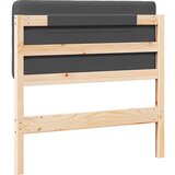 vidaXL tapecirani uzglavlje s uzglavljem smeđa i tamno siva 75 cm | shoptok.hr