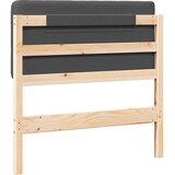 vidaXL Tapecirano vzglavje z vzglavjem Rjava in temno siva 75 cm | Shoptok.si