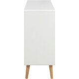 MID.YOU komoda, bela, barve hrasta | Shoptok.si
