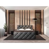CARRYHOME POSTELJA Z VZMETNICO 180 cm x 200 cm , tekstil antracit | Shoptok.si