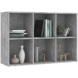 Ormarić Knjižna omara/komoda betonsko siva 66x30x97,8 cm iverna plošča, (20622921) | Shoptok.si