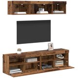TV stenske enote z LED 5 pcs Star les 80 x 30 x 40 cm Konstruiran les, (5000132539) | Shoptok.si