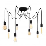 Opviq Vislica KABLUNI crna, metal, 126 x 126 cm, visina 102 cm, podesvia visiana, 6 x E27 40 W, Kabluni - MR - 929 | shoptok.hr