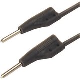 SKS Hirschmann 2 mm test lead\, on both sides stackable plugs\, 25 cm, (20423226) Cene