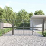  Mrežasta vrtna vrata antracit 350x125 cm pocinčani čelik | shoptok.hr