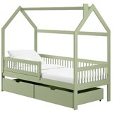  Drveni dječji krevet Oskar s ladicom - olive - 200x90 cm - Bez madraca | shoptok.hr