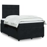 Box spring krevet s madracem crni 120 x 200 cm baršunasti | shoptok.hr