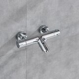 nekjcag Termostatska kopalniška tuš pipa, trdna keramična konstrukcija, eleganten krom končni sloj, TypeE, (5000161454) | Shoptok.si