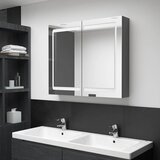  LED kupaonski ormarić s ogledalom sivi 80 x 12 x 68 cm | shoptok.hr