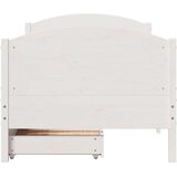 vidaXL Okvir kreveta bez madraca bijeli 90 x 190 cm masivna borovina | shoptok.hr