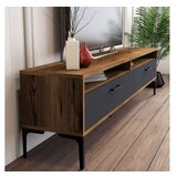 Hanah home tv polica istanbul walnut anthracite