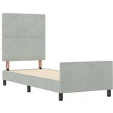 s opruga kutije Svjetlosiva 80 x 200 cm Baršun | shoptok.hr