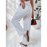 DStreet Spodnie damskie casualowe wide leg LOVETRIP białe | Shoptok.si