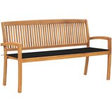  Klop z blazino 159 cm trdna tikovina | Shoptok.si