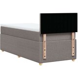 vidaXL Krevet s oprugama i madracem smeđesivi 100 x 200 cm od tkanine | shoptok.hr