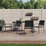 vidaXL Vrtne stolice 4 kom crne 54 x 62 5 x 89 cm od poliratana Cijene