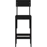  Barski stolci 2 kom crni 40 x 48,5 x 115,5 cm masivna borovina | Eponuda.ba