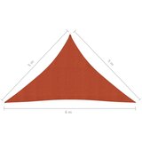  Senčno jadro 160 g/m² terakota 5x5x6 m HDPE, (20965581) | Shoptok.si