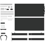  Vrtna vrata 110 x 105 cm Crna Može se zaključati | shoptok.hr