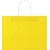  Papirnate vrećice 250 kom s ručkama žute 32x17x25 cm | shoptok.hr