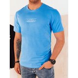 DStreet Men's T-shirt with print light blue | Shoptok.si