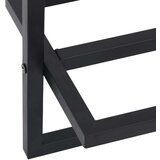 vidaXL Držalo za brisače črno 95x25x22 cm jeklo | Shoptok.si