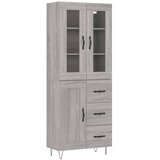  Visoka komoda siva sonome 69,5x34x180 cm od konstruiranog drva | shoptok.hr