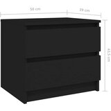  Noćni ormarići 2 kom crni 50 x 39 x 43 5 cm od iverice | shoptok.hr