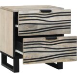 vidaXL Posteljne mize s predalom 2 pcs Oreh 40 x 33.5 x 46 cm | Shoptok.si