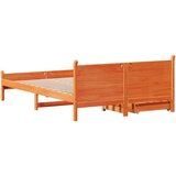  Okvir kreveta bez madraca voštano smeđi 135x190 cm od borovine | shoptok.hr