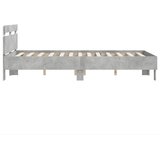  Okvir kreveta s uzglavljem LED siva boja betona 120x190 cm | shoptok.hr
