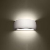  Lakirana stenska svetilka PONTIUS beli sijaj, (21347234) | Shoptok.si