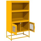 vidaXL Highboard Gorčično rumena 68x39x123 cm Jeklo | Shoptok.si