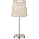 Fischer & Honsel Bež/u srebrnoj boji stolna lampa s tekstilnim sjenilom (visina 30 cm) Eve – | shoptok.hr