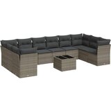  11-dijelni set vrtnih sofa od poliratana s jastucima sivi | shoptok.hr