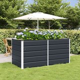  Cvetlično korito Antracit 160 x 80 x 75 cm Jeklo, (5000207335) | Shoptok.si