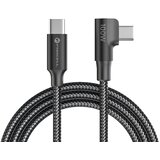 forcell USB C na USB C Forcell F-Energy QC4.0 PD 5A 100W kutni 120 cm - crni | Shoptok.si