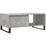 Maison Chic Klubska mizica - kavna mizica - Nizka mizica betonsko siva 90x50x36,5 cm inženirski les, (21754322) Cene
