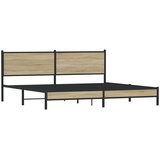  Metalni okvir kreveta bez madraca boja hrasta sonome 200x200 cm | Eponuda.ba