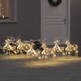  LED Riječni jeleni s 180 LED svjetlima 6 pcs Zlatno PET | shoptok.hr