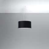 Nice Lamps Črna viseča svetilka s tekstilnim senčnikom ø 50 cm Volta – | Shoptok.si