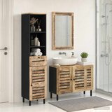  Set ormarića za kupaonicu 3 kom. Prirodna 38 x 33 x 160 cm Cijene